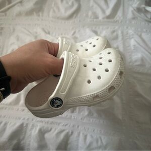 White Crocs Size 7C